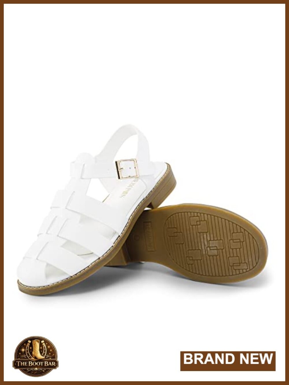 Woven Fisherman Braided Flat Sandals - Classic Gladiator Strappy Closed Toe - Picture 3 of 6